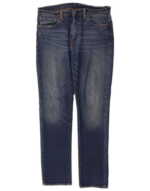 Levi's Mens Slim Jeans W34 L32 Blue Cotton