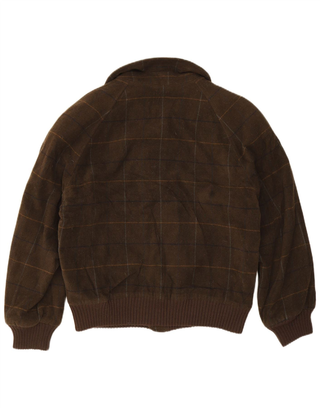 Pierre Cardin Mens Bomber Jacket UK 42 XL Khaki Check