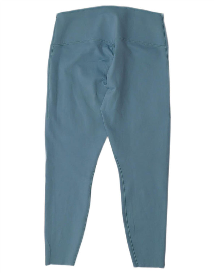 Nike Womens Dri Fit Leggings UK 18 XL  Blue Nylon