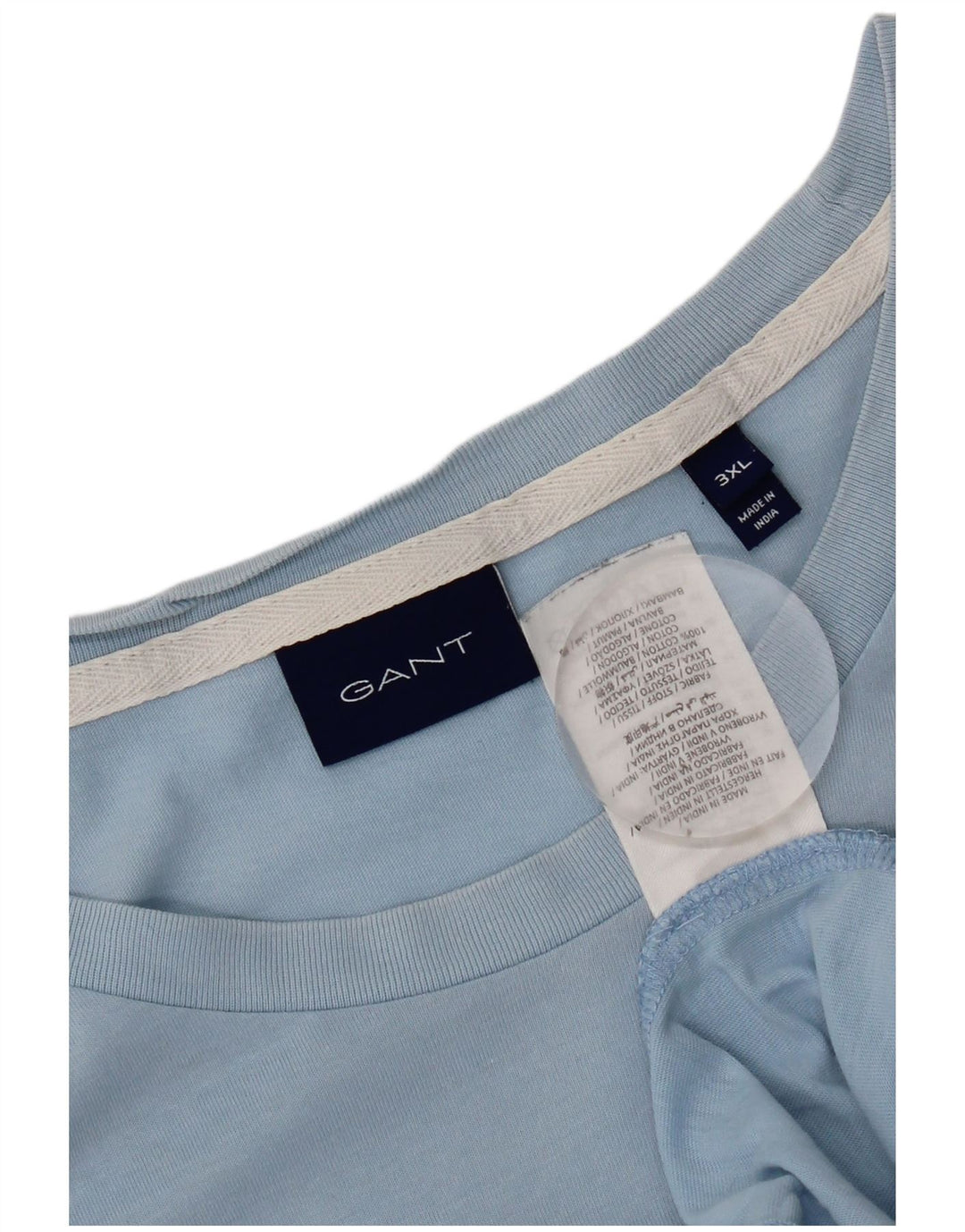 Gant Mens Graphic T-Shirt Top 3XL Blue Cotton