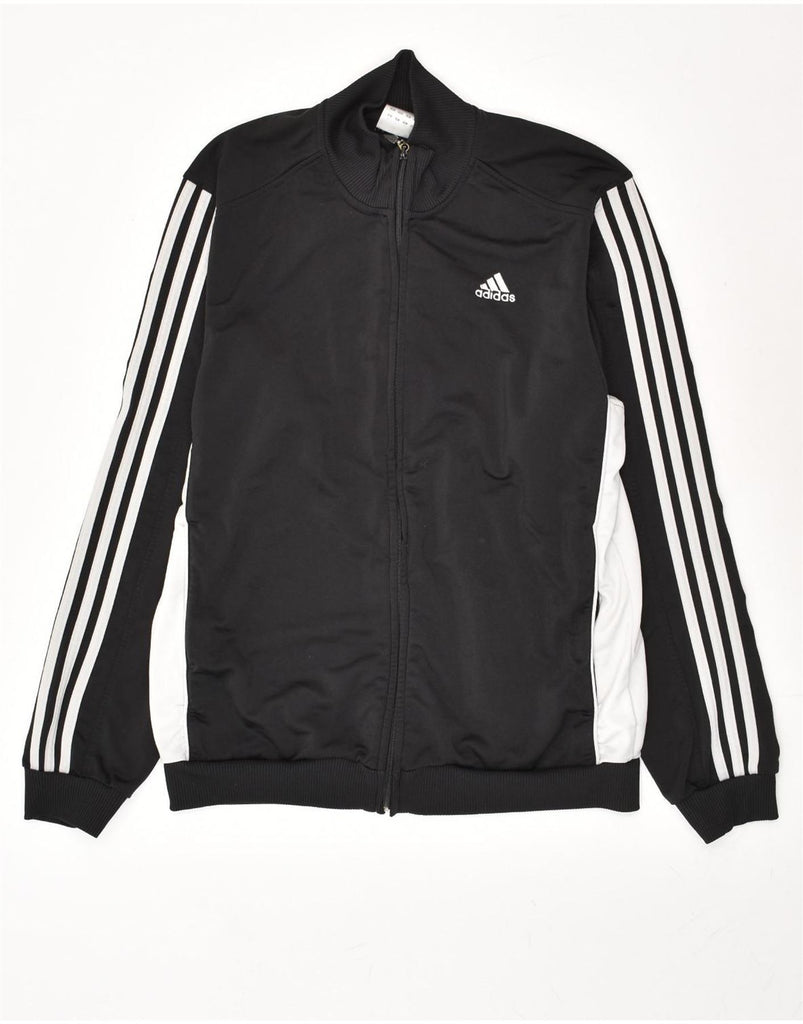 ADIDAS Mens Tracksuit Top Jacket UK 40/42 Medium Black Colourblock | Vintage Adidas | Thrift | Second-Hand Adidas | Used Clothing | Messina Hembry 