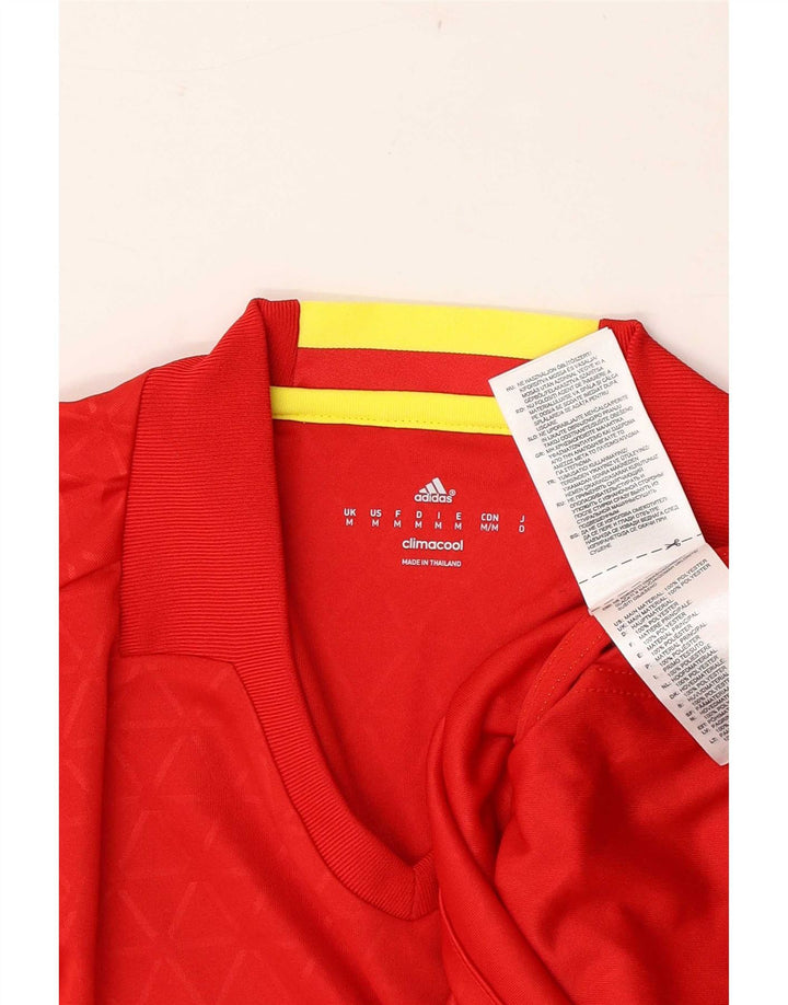 Adidas Mens Climacool T-Shirt Top Medium Red Polyester