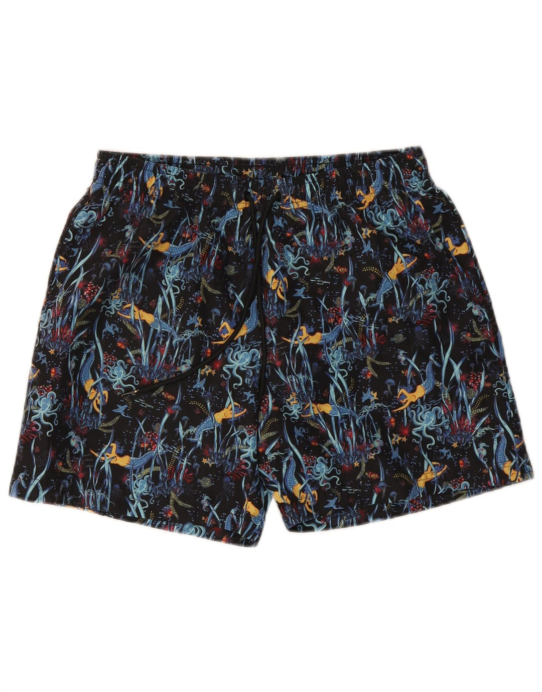 Scout Mens Abstract Pattern Swimming Shorts Small Multicoloured Polyester