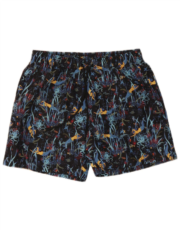 Scout Mens Abstract Pattern Swimming Shorts Small Multicoloured Polyester
