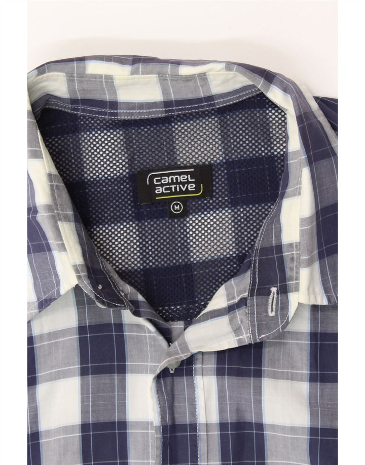 CAMEL ACTIVE Mens Shirt Medium Navy Blue Check