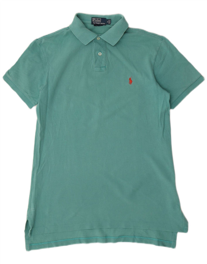 Polo Ralph Lauren Mens Polo Shirt Medium Turquoise Cotton