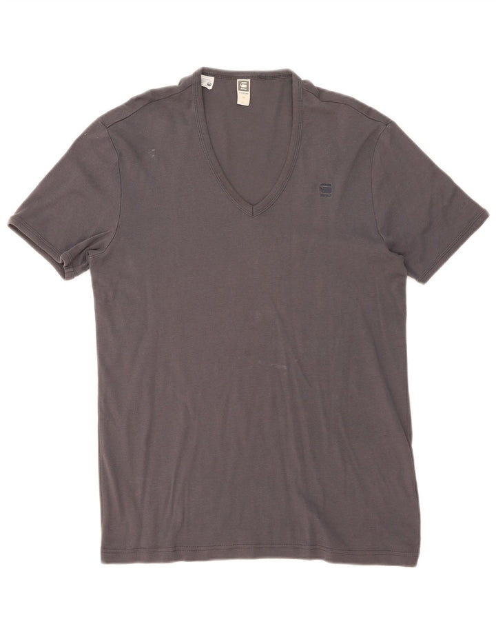 G-Star Mens T-Shirt Top XL Grey Cotton