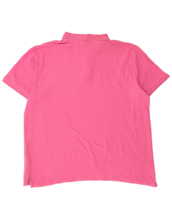 Pierre Cardin Mens Polo Shirt 3XL Pink Cotton