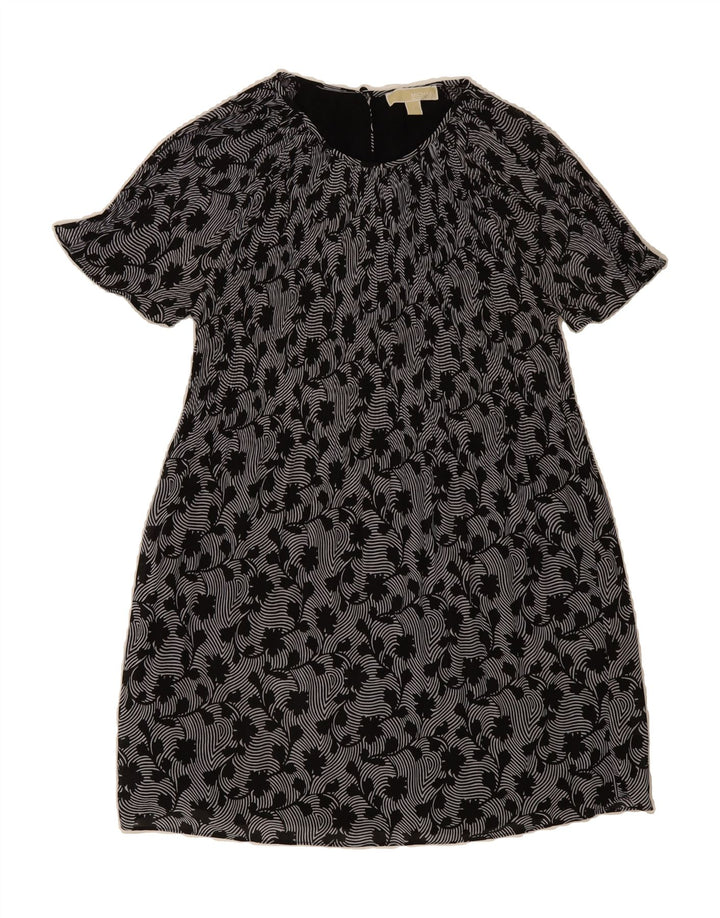 MICHAEL KORS Womens Basic Dress UK 16 Large Black Floral Polyester Vintage Michael Kors and Second-Hand Michael Kors from Messina Hembry 