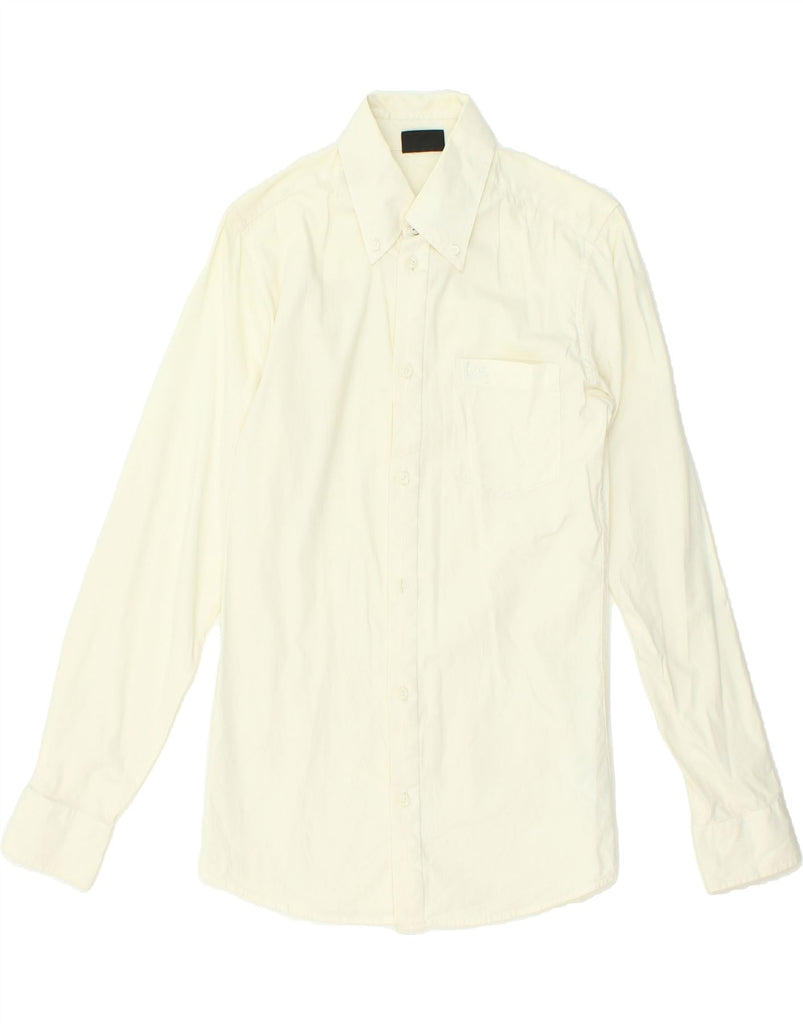 LEE Mens Shirt Small Off White Cotton | Vintage Lee | Thrift | Second-Hand Lee | Used Clothing | Messina Hembry 