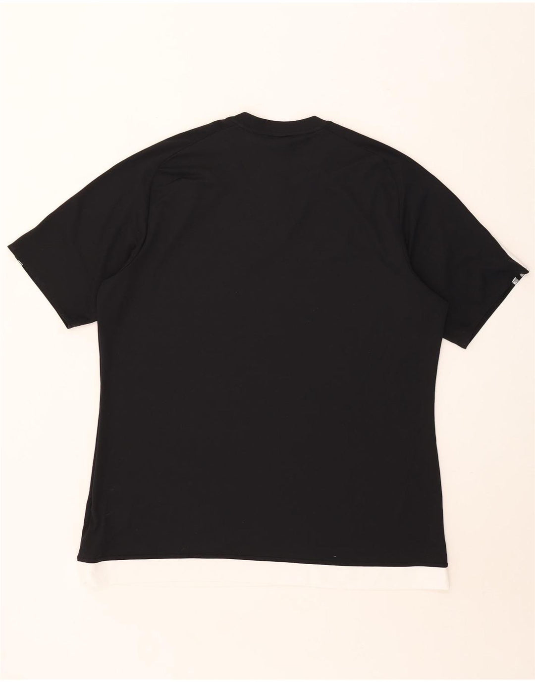 Adidas Mens Climalite T-Shirt Top XL Black Colourblock Polyester
