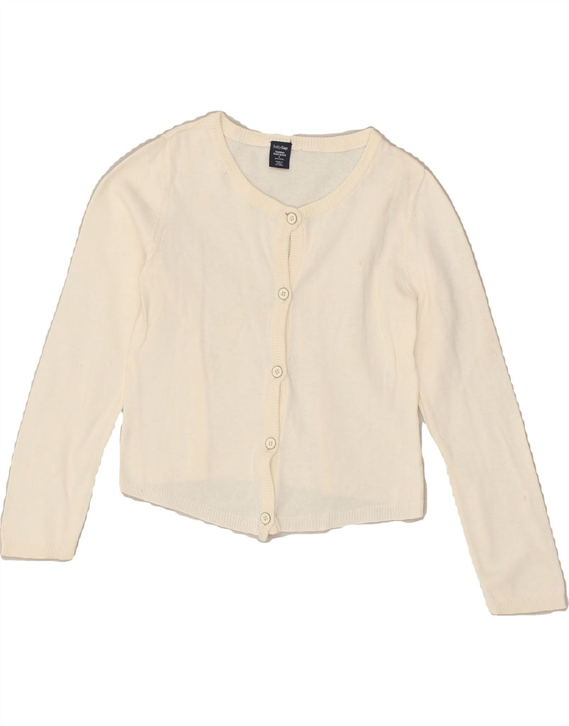 GAP Girls Cardigan Sweater 3-4 Years White | Vintage Gap | Thrift | Second-Hand Gap | Used Clothing | Messina Hembry 