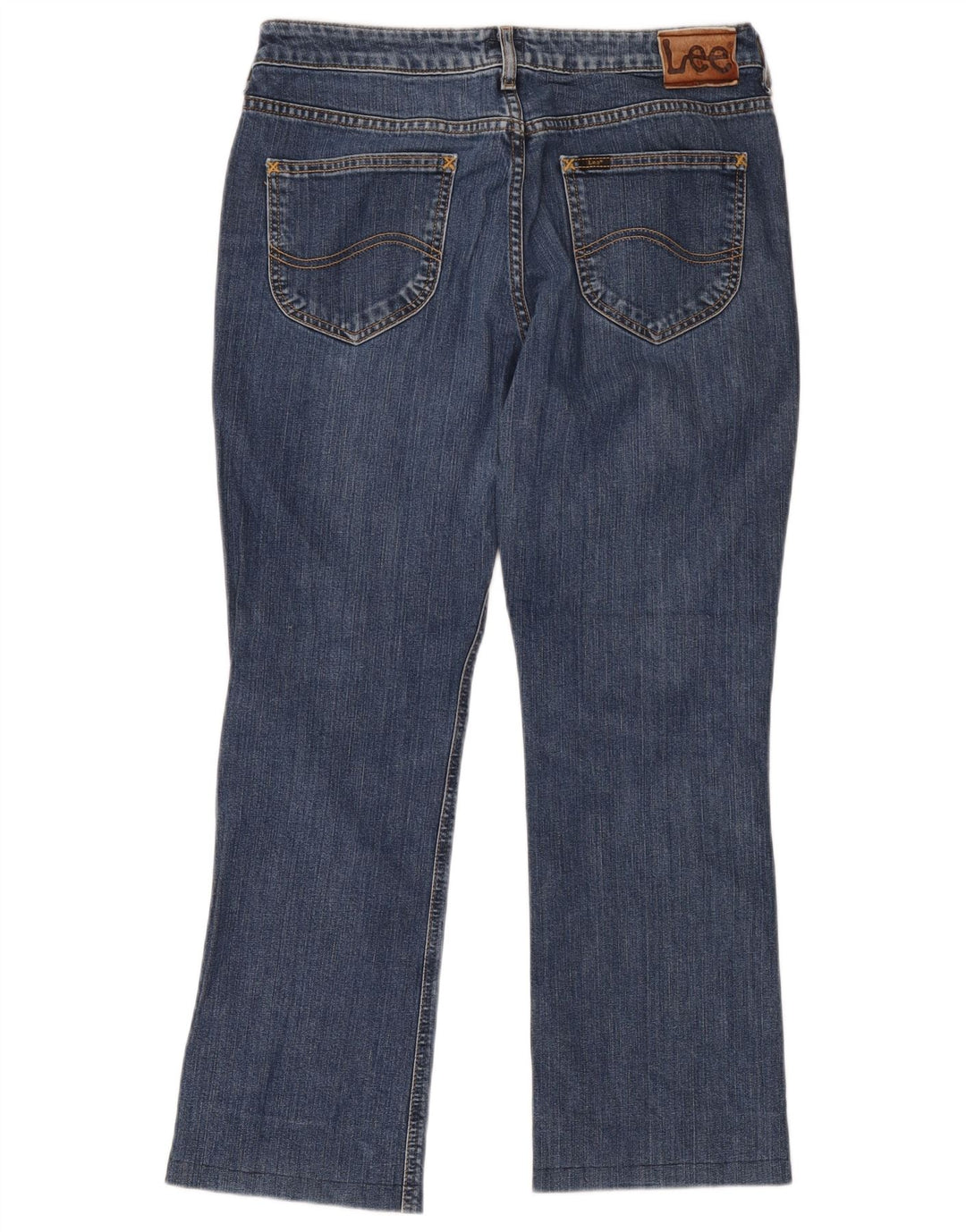 Lee Mens Bootcut Jeans W33 L33 Blue Cotton