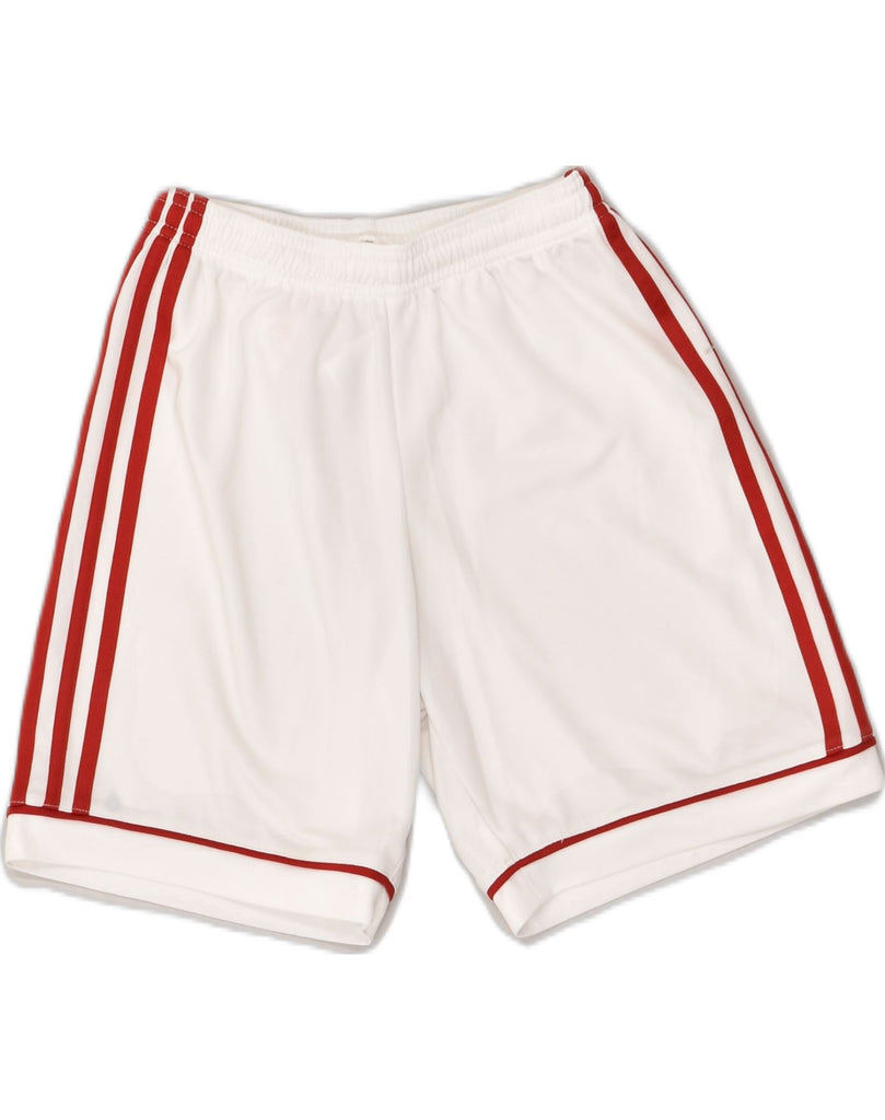 ADIDAS Boys Sport Shorts 11-12 Years White Polyester | Vintage Adidas | Thrift | Second-Hand Adidas | Used Clothing | Messina Hembry 