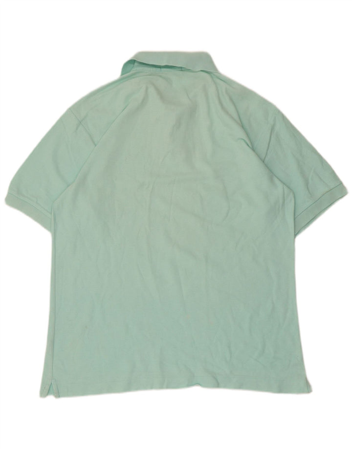 FILA Mens Polo Shirt Medium Turquoise Cotton