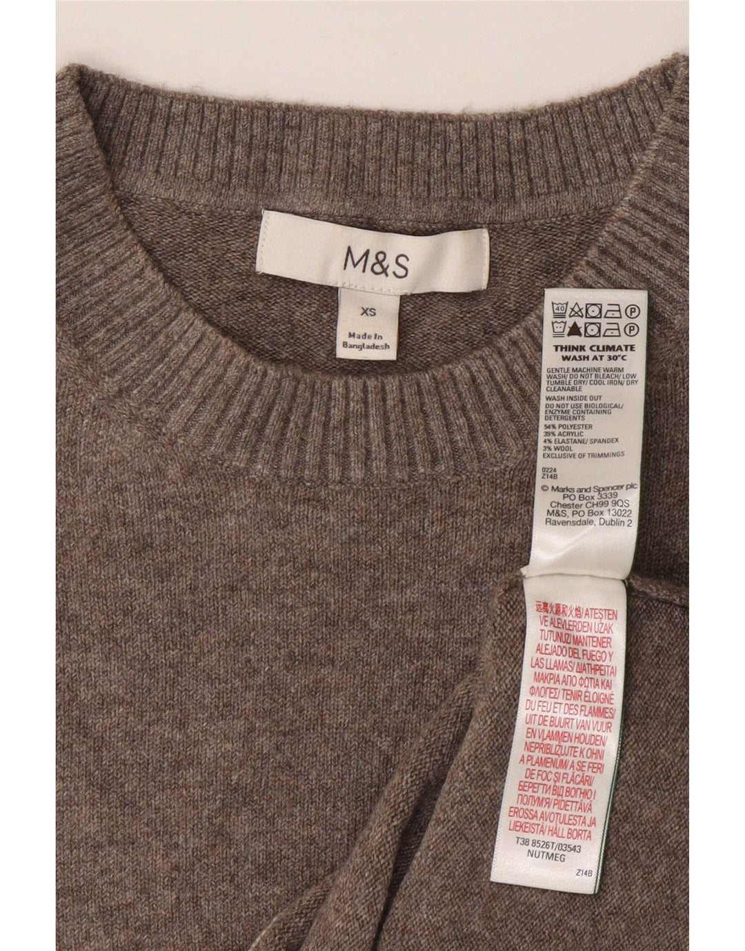 Marks & Spencer Womens Vest Tank Top UK 6 XS Grey Polyester