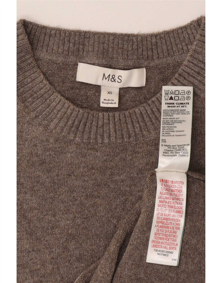 Marks & Spencer Womens Vest Tank Top UK 6 XS Grey Polyester