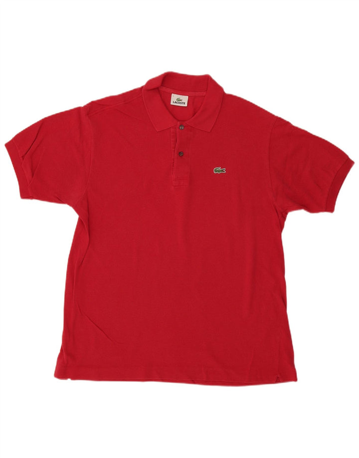 Lacoste Mens Polo Shirt Size 5 Large Red Cotton