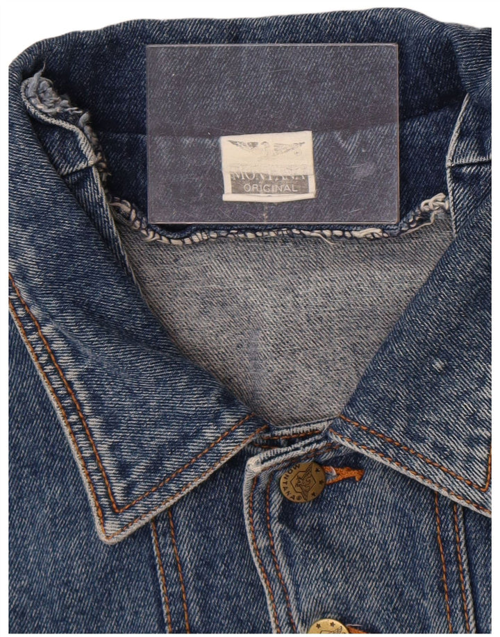 MONTANA Mens Denim Jacket UK 40 Large Blue