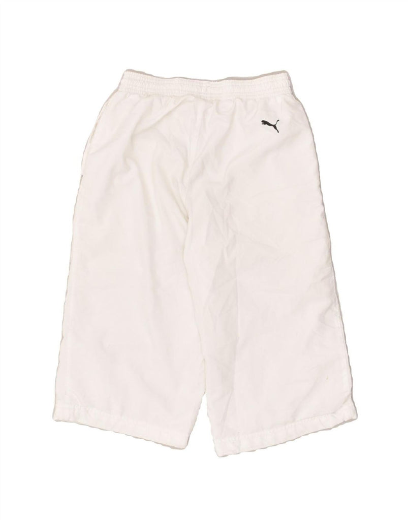 PUMA Boys Bermuda Sport Shorts 11-12 Years Large White | Vintage Puma | Thrift | Second-Hand Puma | Used Clothing | Messina Hembry 