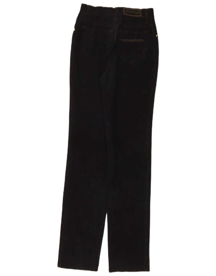 ROCCOBAROCCO Womens Tapered Jeans W27 L33 Black Cotton