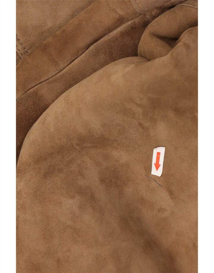 Vintage Mens Shearling Jacket IT 52 XL Beige