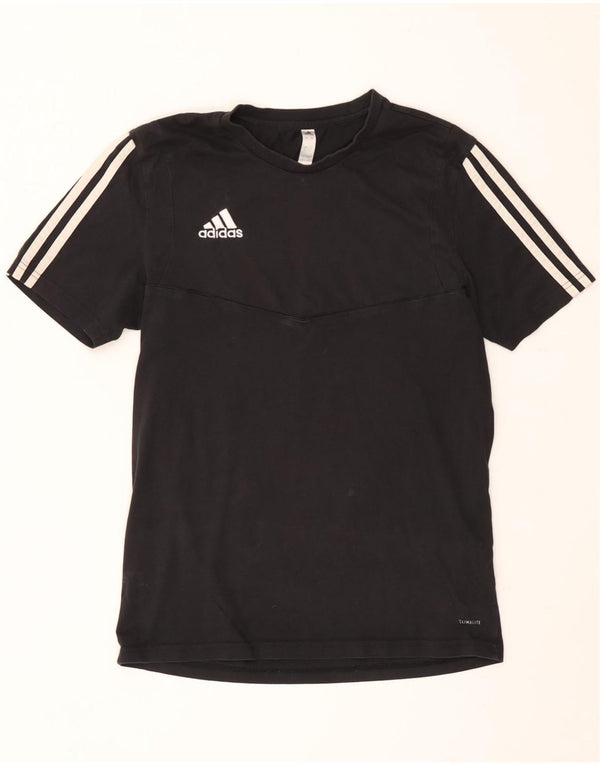 Adidas Mens Climalite T-Shirt Top Small Black Cotton