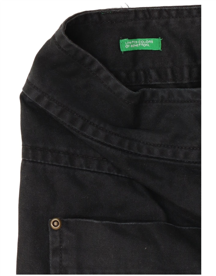 Benetton Womens Mini Cargo Skirt W28 Medium Navy Blue