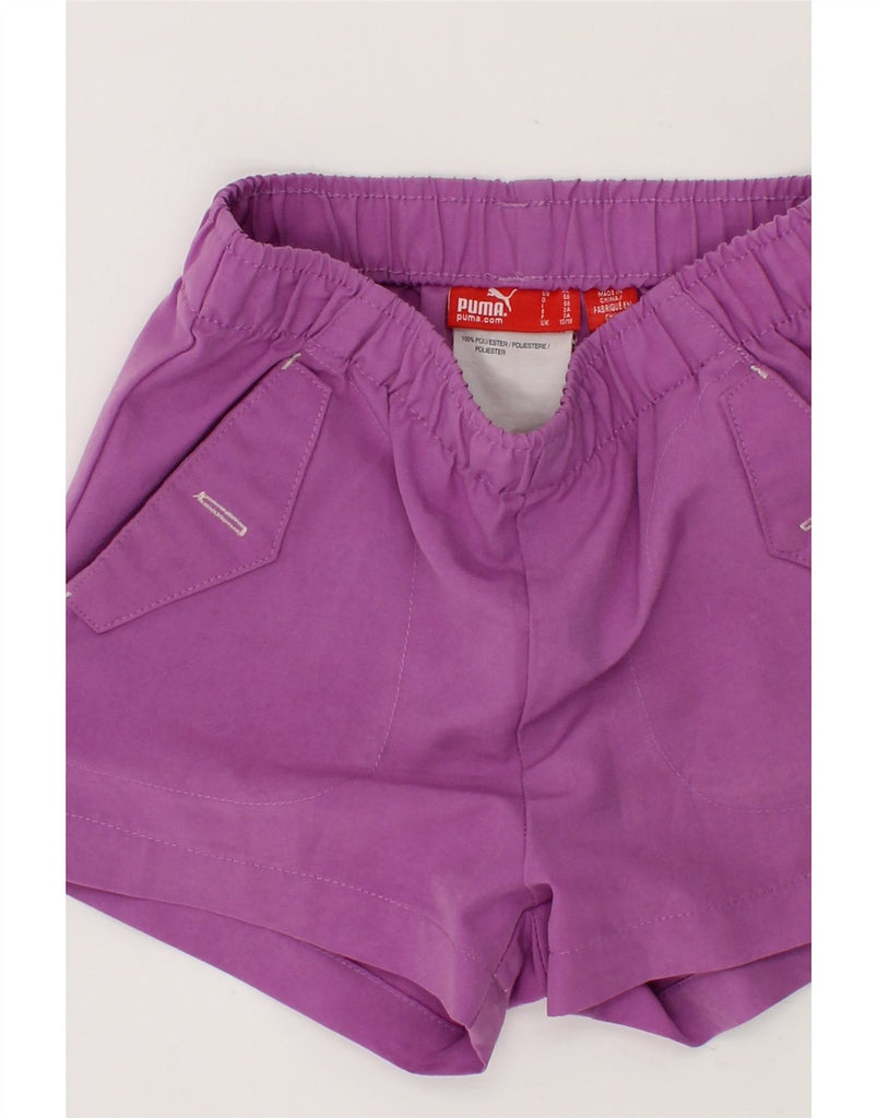 PUMA Baby Girls Sport Shorts 12-18 Months  Purple Polyester Vintage Puma and Second-Hand Puma from Messina Hembry 