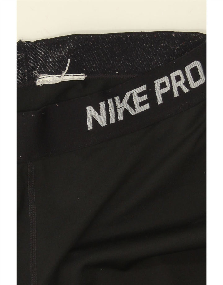 NIKE Womens Graphic Leggings UK 6 XS  Black Vintage Nike and Second-Hand Nike from Messina Hembry 
