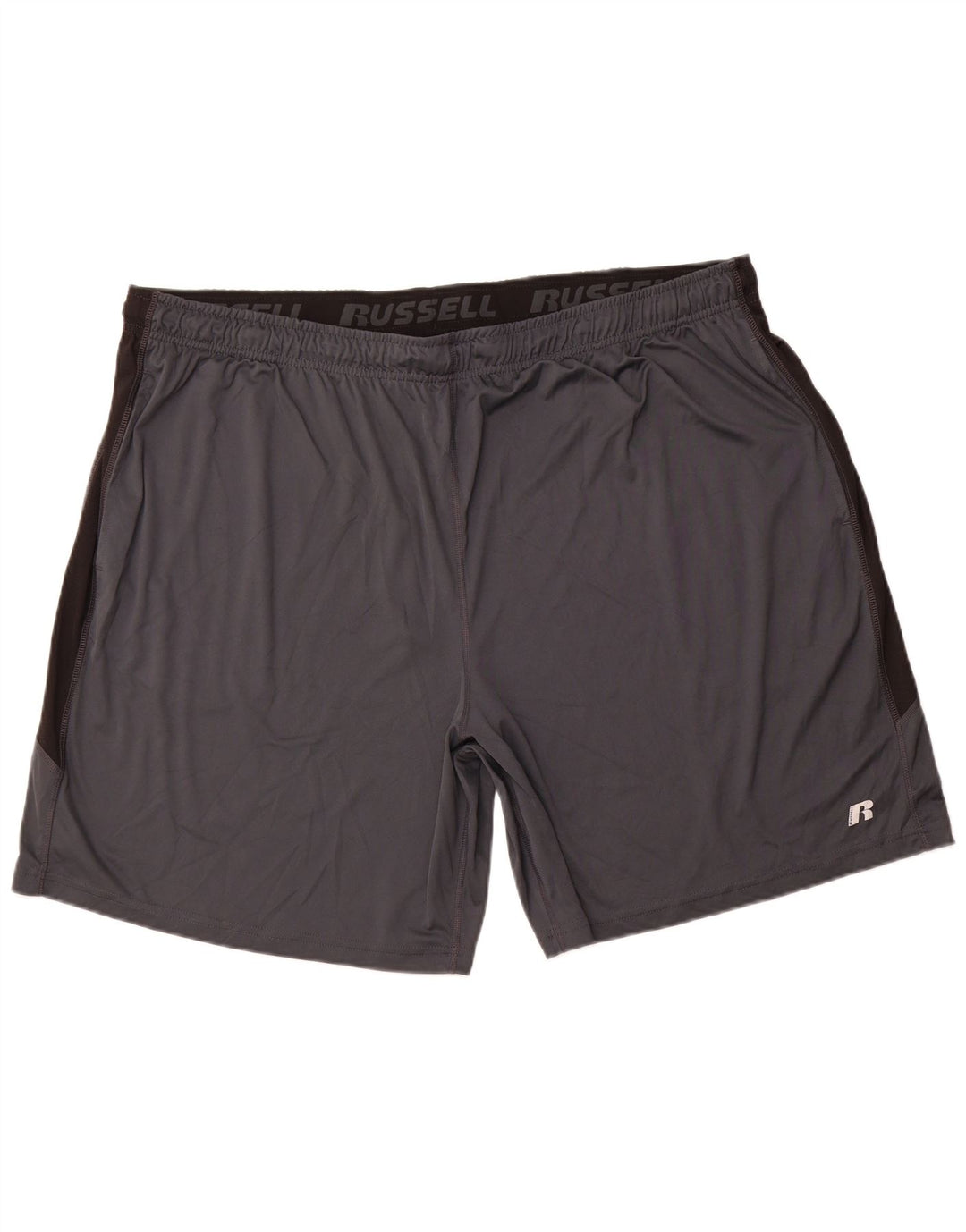 RUSSELL ATHLETIC Mens Dri-Power Sport Shorts 3XL  Grey Colourblock