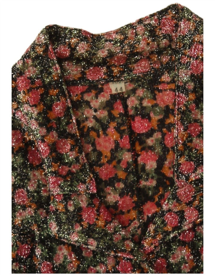 Vintage Womens Shirt Blouse IT 44 Medium Multicoloured Floral