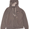 NORTH SAILS Womens Zip Hoodie Sweater UK 12 Medium Grey Cotton