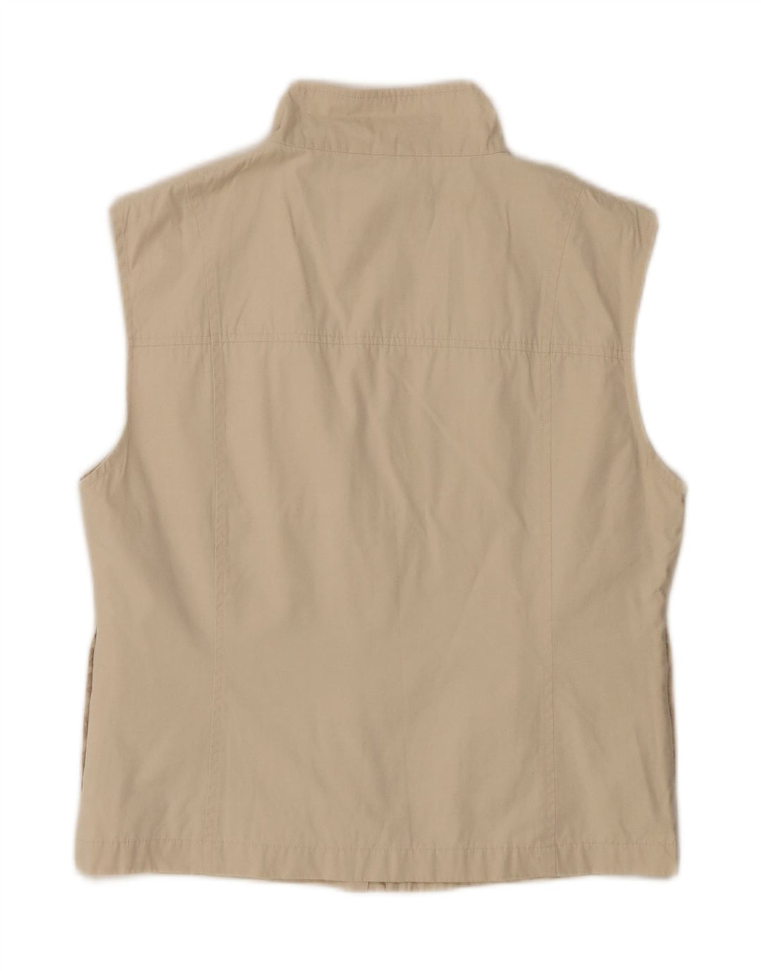 Street One Womens Sleeveless Tracksuit Top Jacket UK 14 Medium Beige
