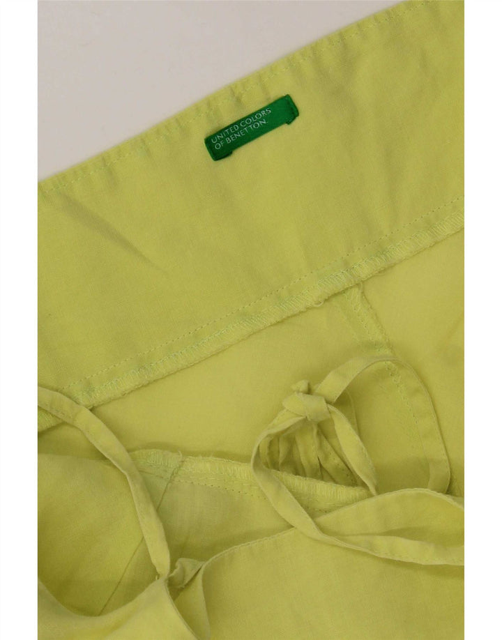 Benetton Womens Regular Sundress UK 12 Medium Yellow