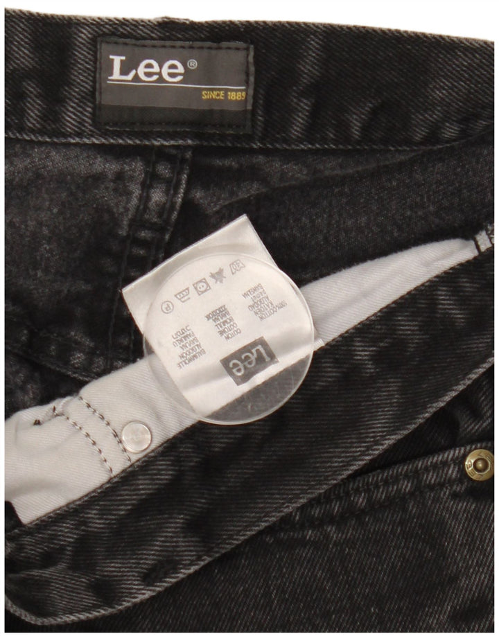 Lee Mens Brooklyn Straight Jeans W34 L31 Black Cotton