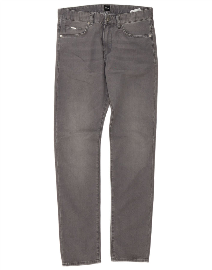 Hugo Boss Mens Slim Jeans W30 L32 Grey Cotton