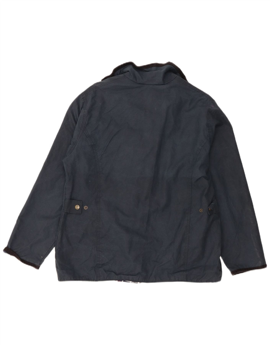 Rydale Womens Waxed Cotton Jacket UK 16 Large Navy Blue