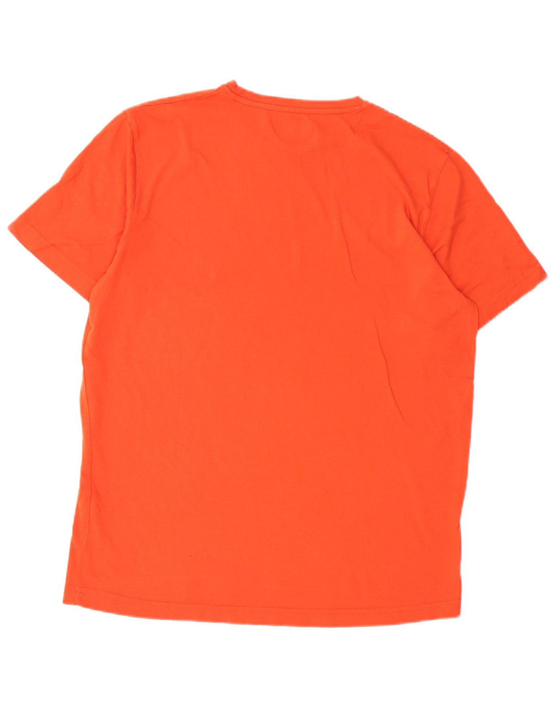 Kappa Mens Graphic T-Shirt Top Large Orange Cotton
