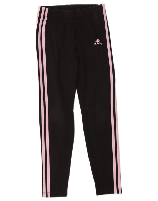 Adidas Girls Leggings 11-12 Years  Black Cotton