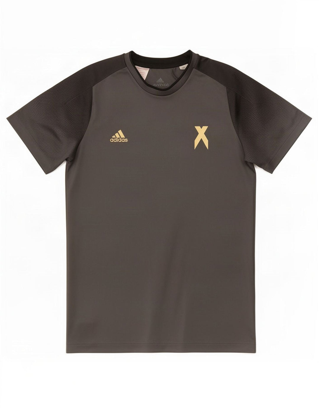 Adidas Boys T-Shirt Top 13-14 Years Grey Polyester