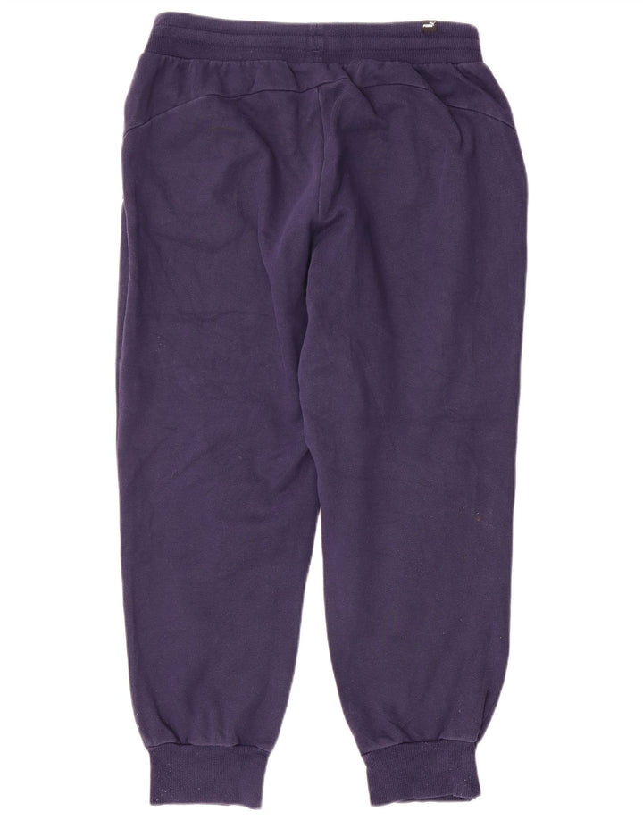Puma Mens Tracksuit Trousers Joggers Medium Navy Blue Cotton