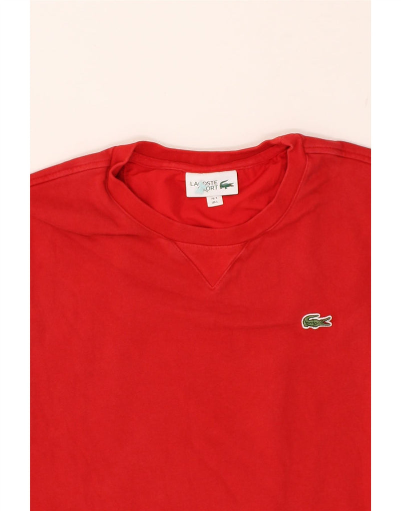 LACOSTE Mens Sweatshirt Jumper Size 5 Large Red Cotton | Vintage Lacoste | Thrift | Second-Hand Lacoste | Used Clothing | Messina Hembry 