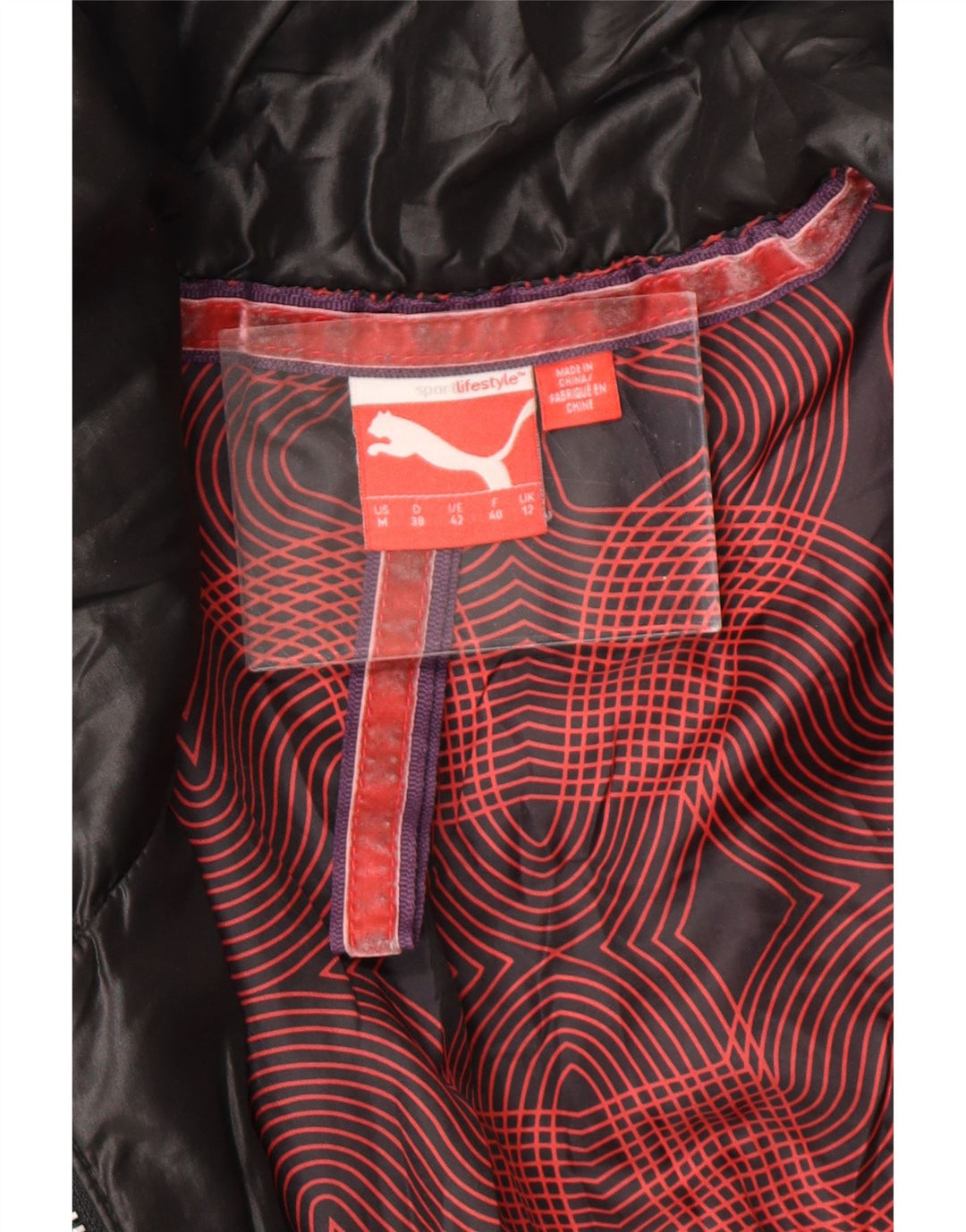 PUMA Womens Padded Jacket UK 12 Medium Black