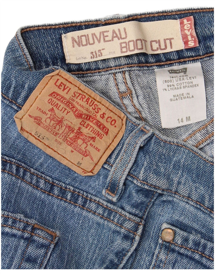 LEVI'S Womens 515 Nouveau Bootcut Jeans US 14 XL W34 L31 Blue