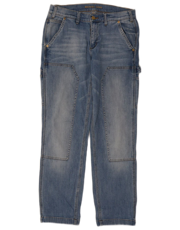 Michael Kors Womens Cargo Straight Jeans US 2 XS W26 L29 Blue