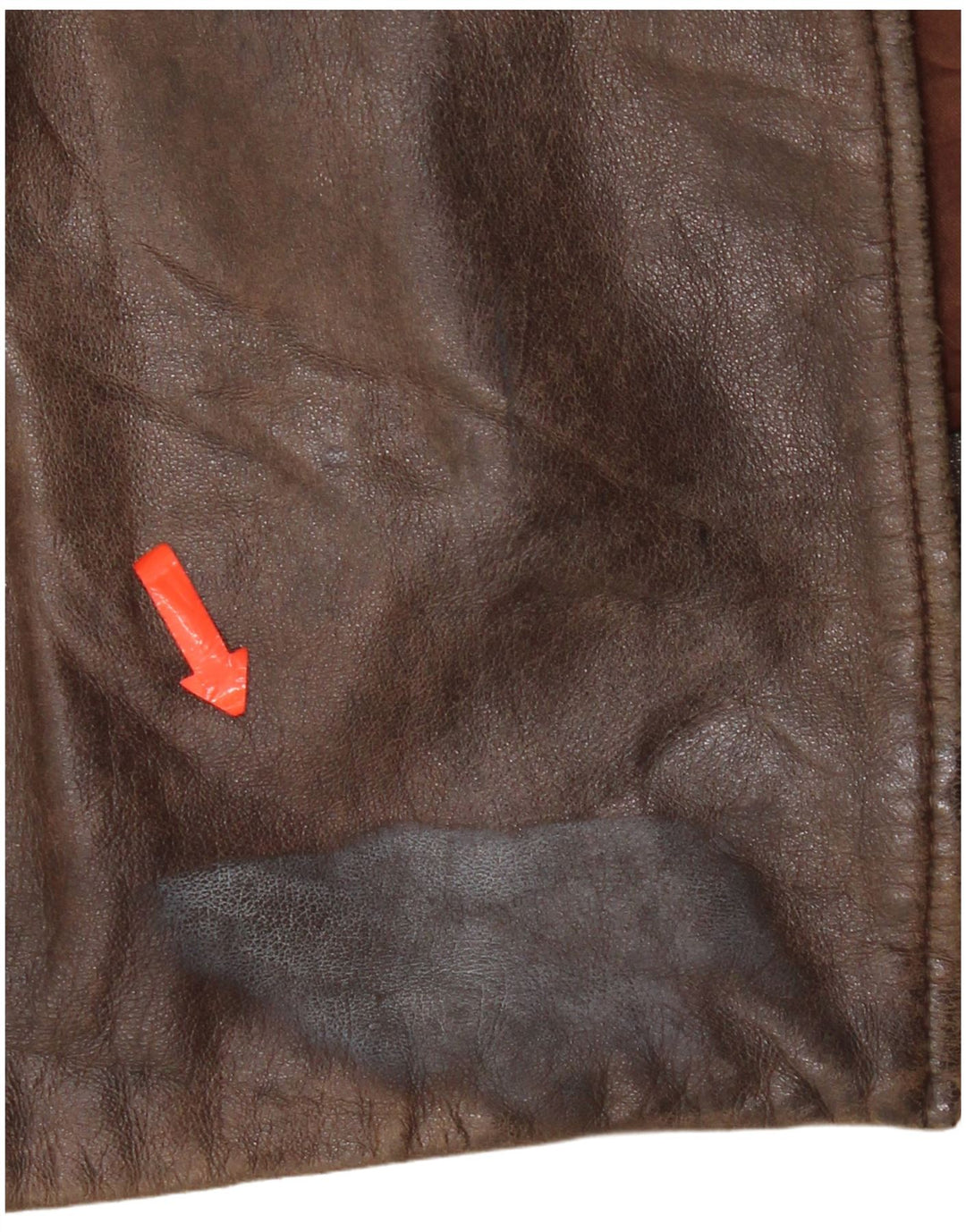 Vintage Mens Leather Jacket UK 42 XL Brown Leather
