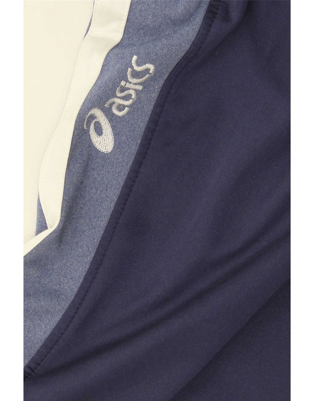 Asics Mens Tracksuit Trousers Large Navy Blue Colourblock
