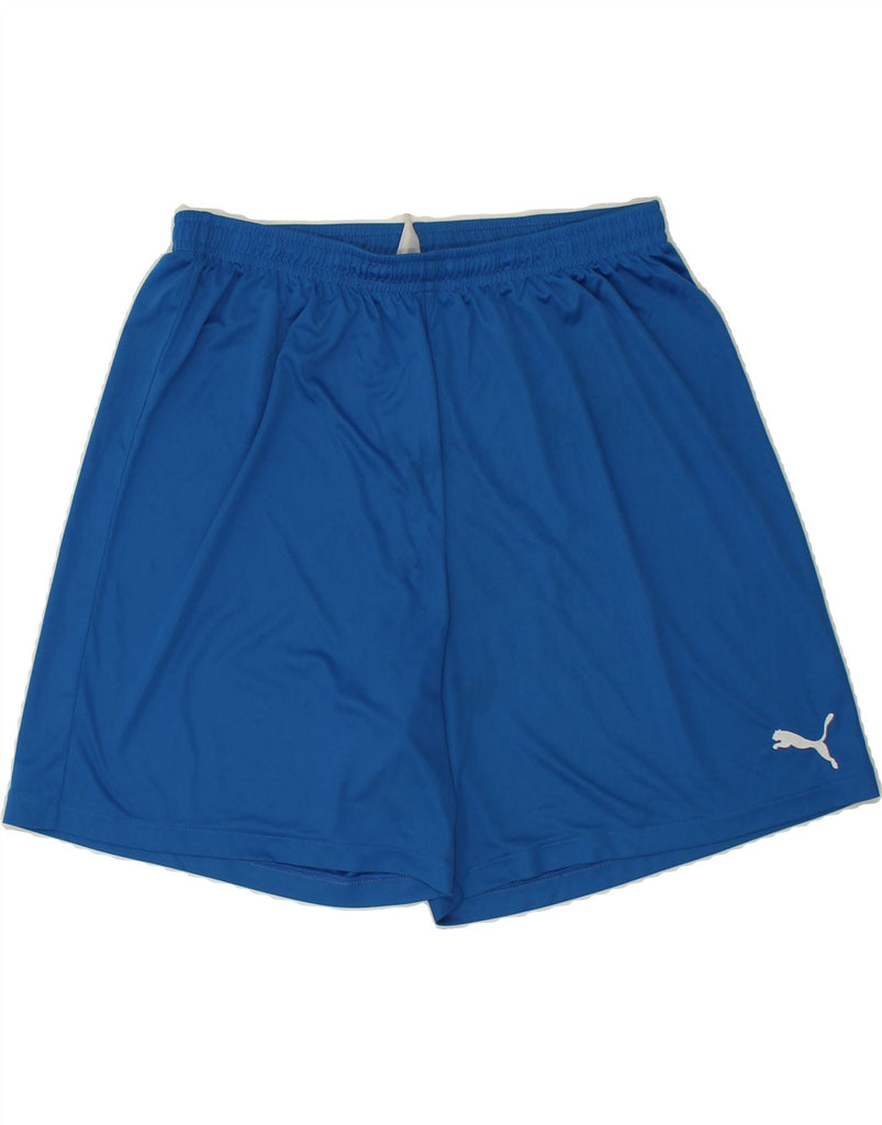 PUMA Mens Sport Shorts 2XL Blue Polyester | Vintage Puma | Thrift | Second-Hand Puma | Used Clothing | Messina Hembry 