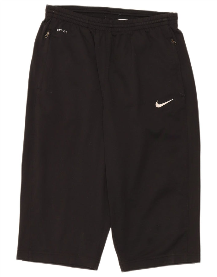 Nike Boys Bermuda Sport Shorts 13-14 Years XL Black Polyester